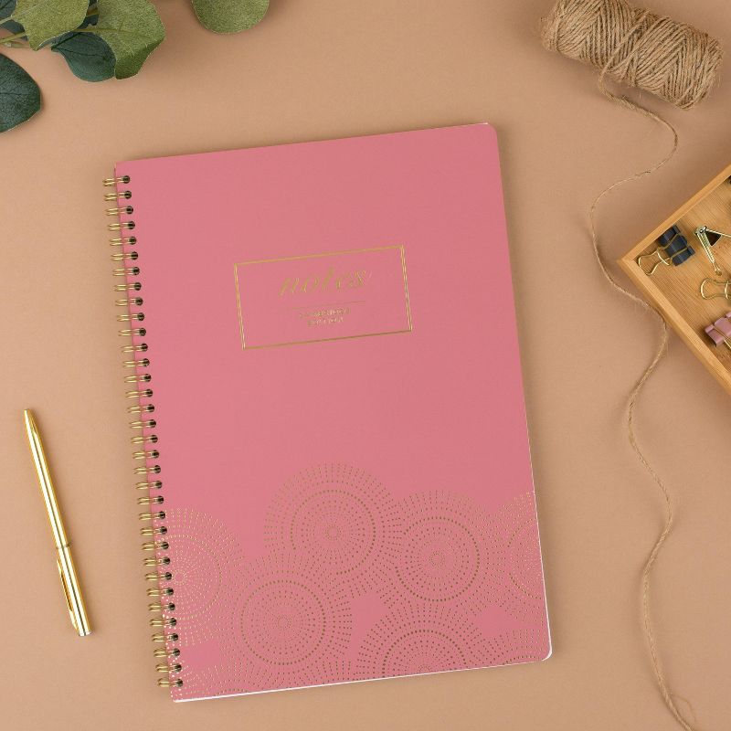 80 sheet 1 Subject Spiral Notebook Work Style Large Dark Pink - Cambridge