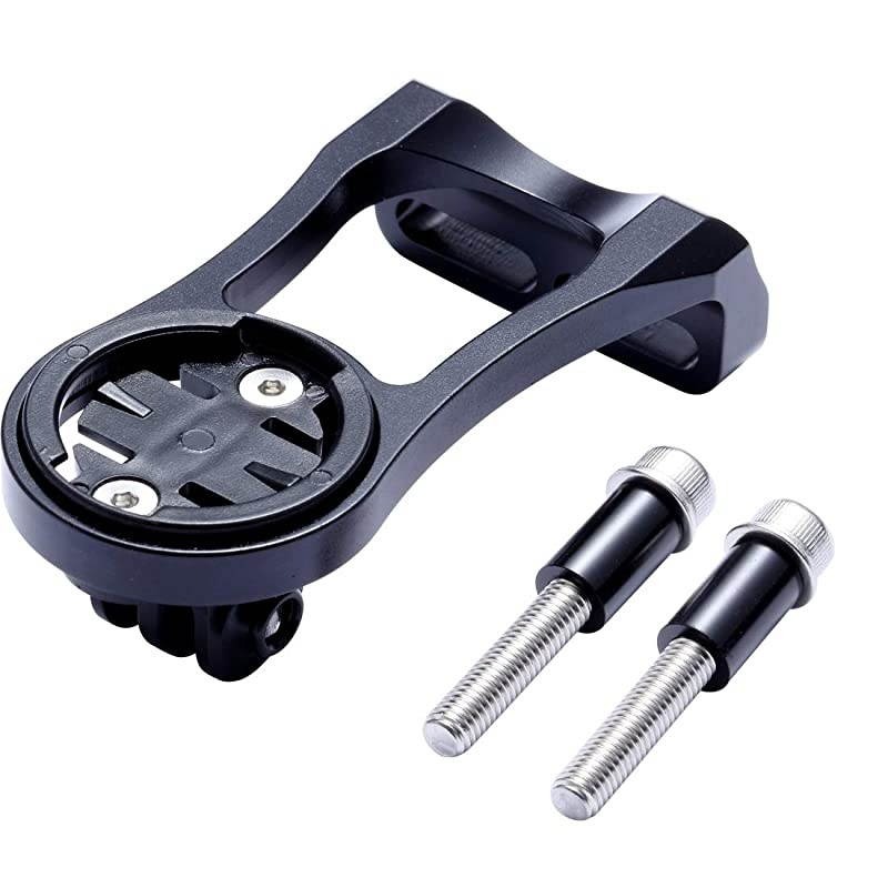 Out Front Bike Computer Combo Mount for Garmin Edge 200 500 510 520 800 810 820 1000 1030 Touring Black