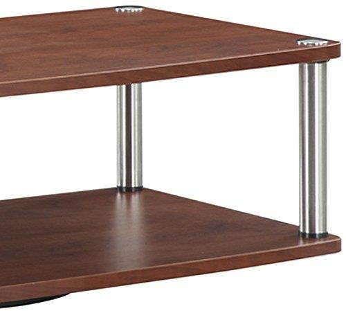 Convenience Concepts Designs2Go 2-Tier TV Swivel Board for Flat Panel TV's Up to 32-Inch or 60-Pounds, Cherry