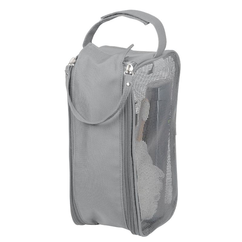 Hanging Shower Dopp Kit Gray - Bath Bliss