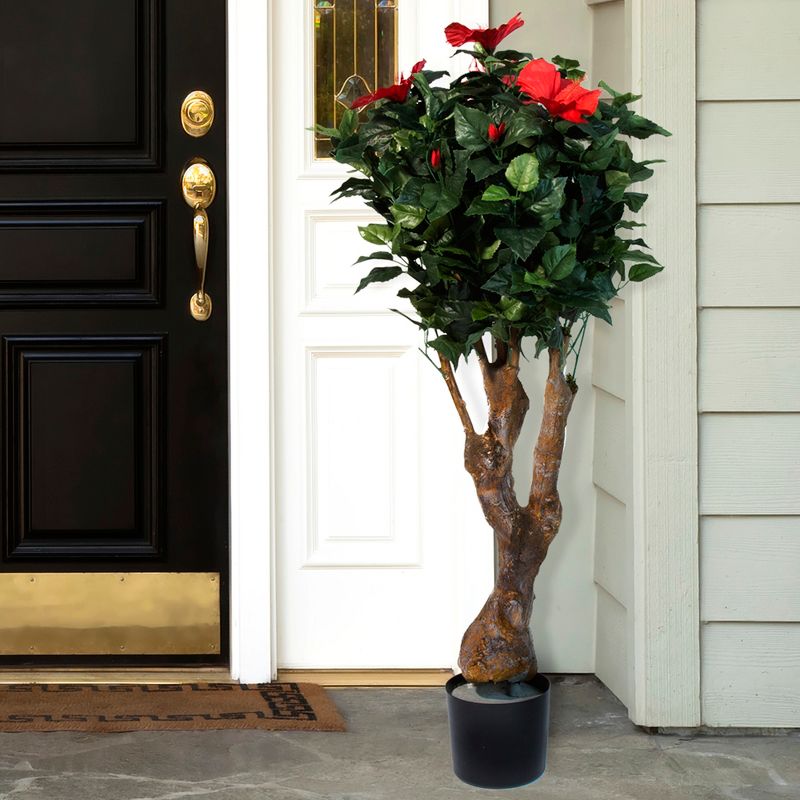 Pure Garden 4ft Hibiscus Tree with Flowers