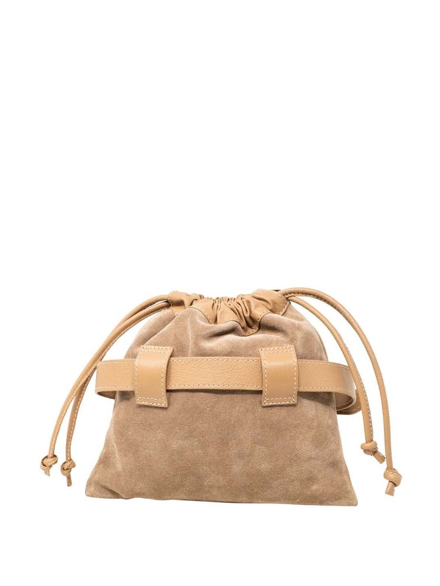 Tohl Beige Rivets Waist Pouch for Women