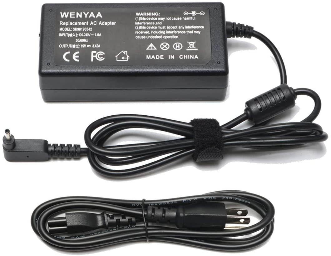 19V 3.42A 65W AC Adapter Laptop Charger for Acer Chromebook R11 11 13 14 15 C720 C720p C740 C910 CB3 CB5 Series ;Aspire One Cloudbook AO1-131 AO1-431; fit N15Q8 N15Q9 PA-1450-26 A13-045N2A Power Cord
