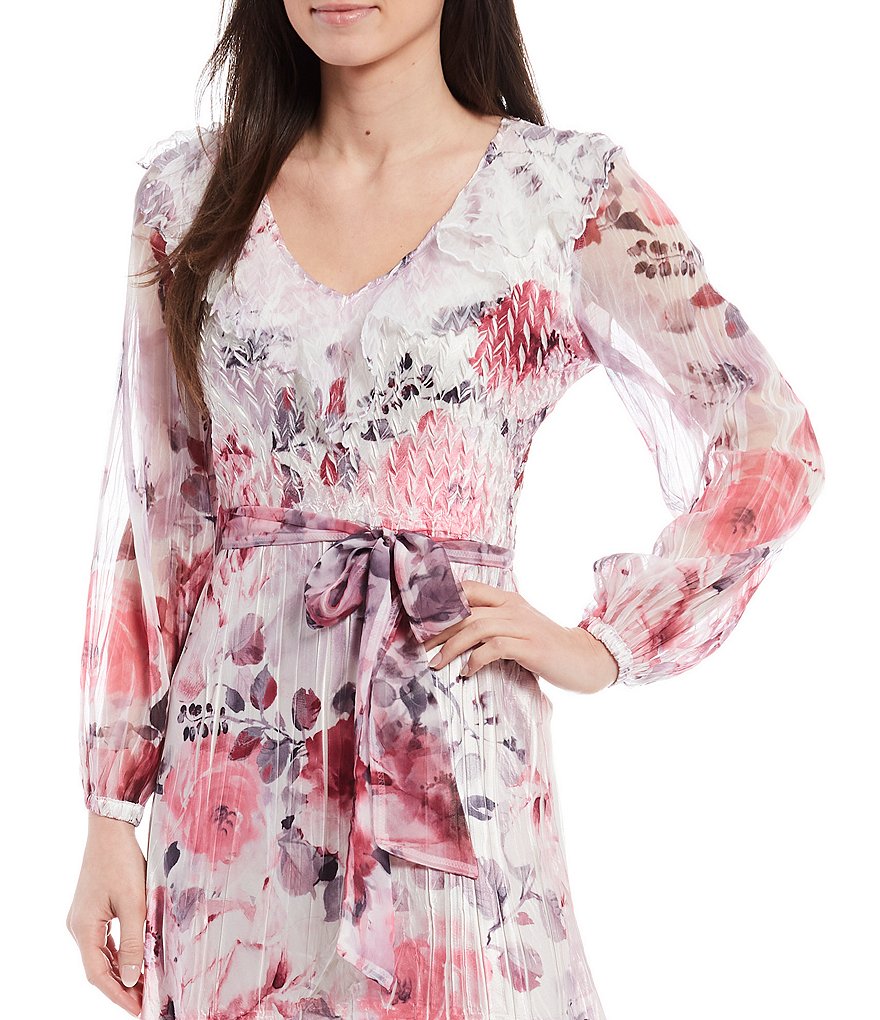 Marina Sequin Lace Round Neck 3/4 Sleeve Sheath Dress