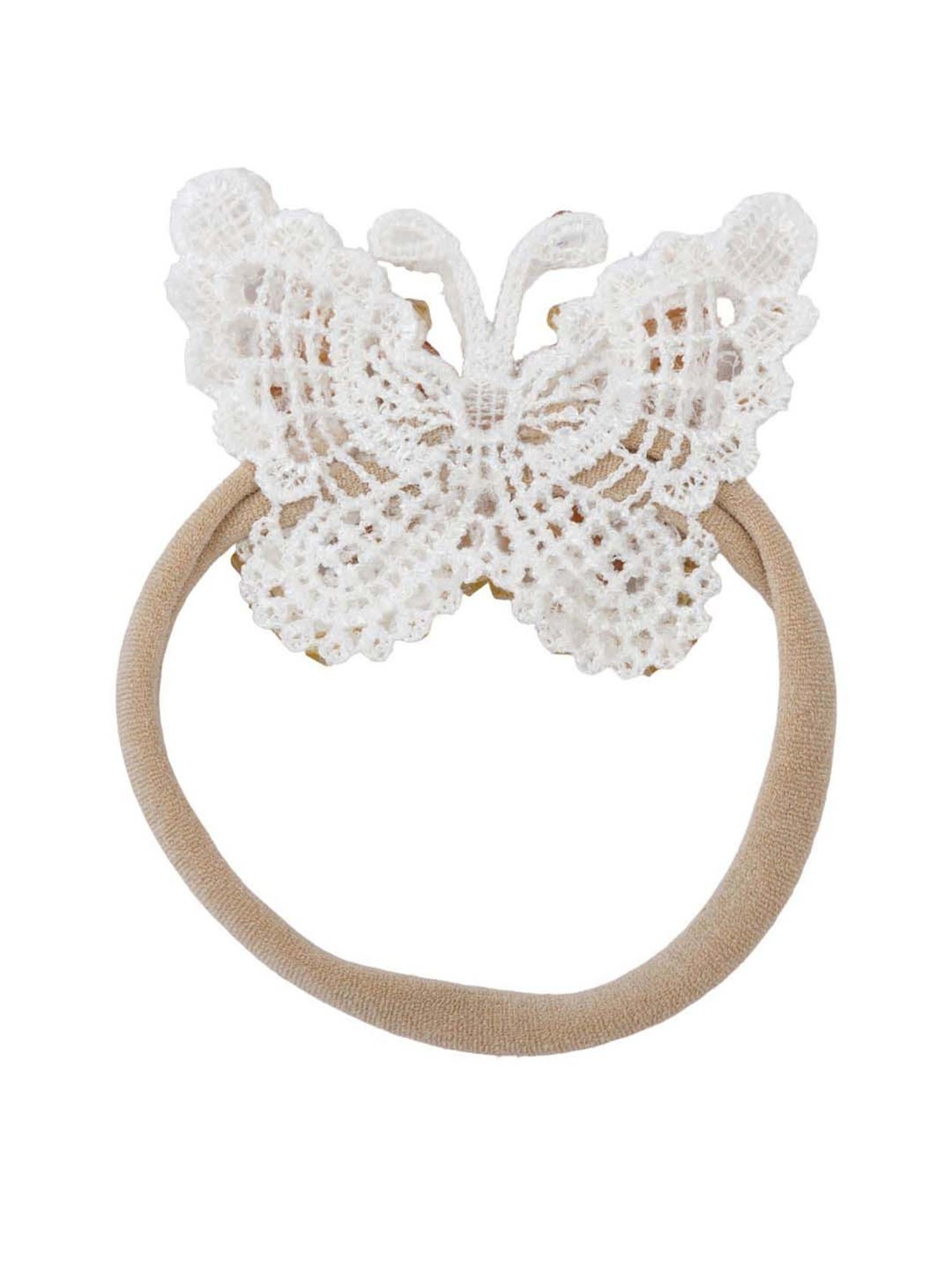 Choko White Embellished Hair Band