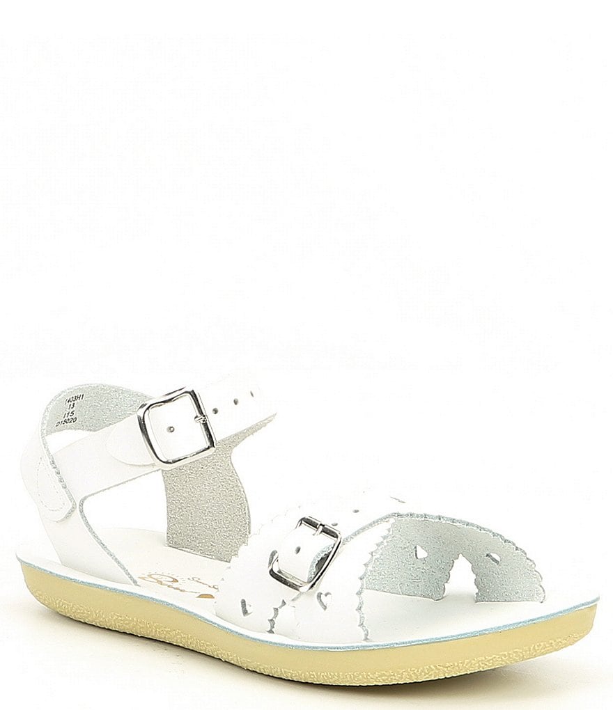 Saltwater Sandals by Hoy Girls' Sun-San Sweetheart Water Friendly Leather Sandals (Toddler)
