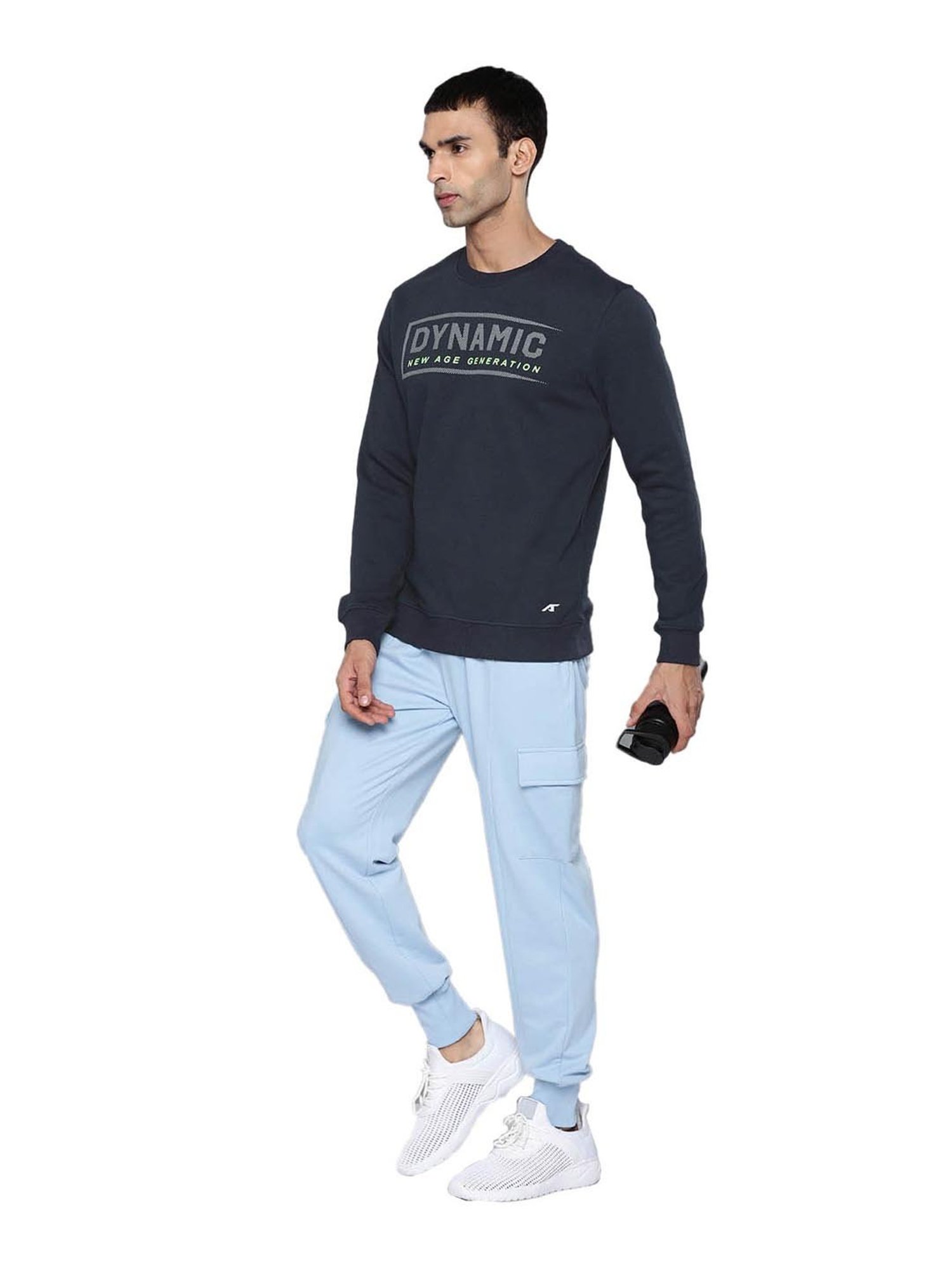 ALCIS Navy Graphic Print Sweatshirt