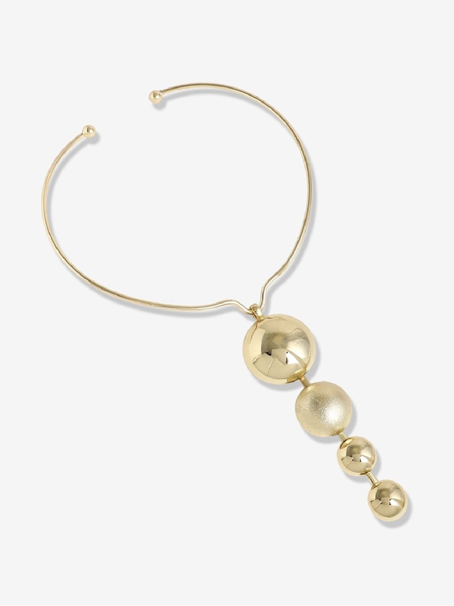 Sohi gold plated pearls casual necklace for women