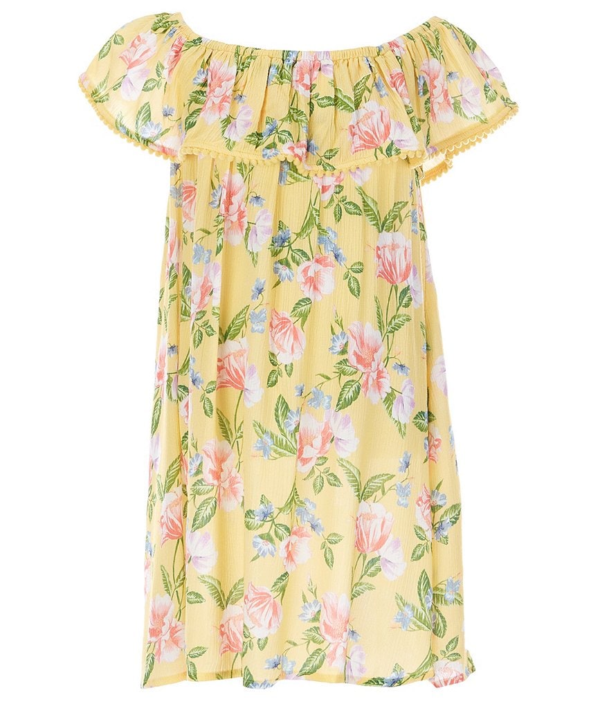 Flapdoodles Little Girls 2T-6X Sequin Leopard Foiled One-Piece Swimsuit