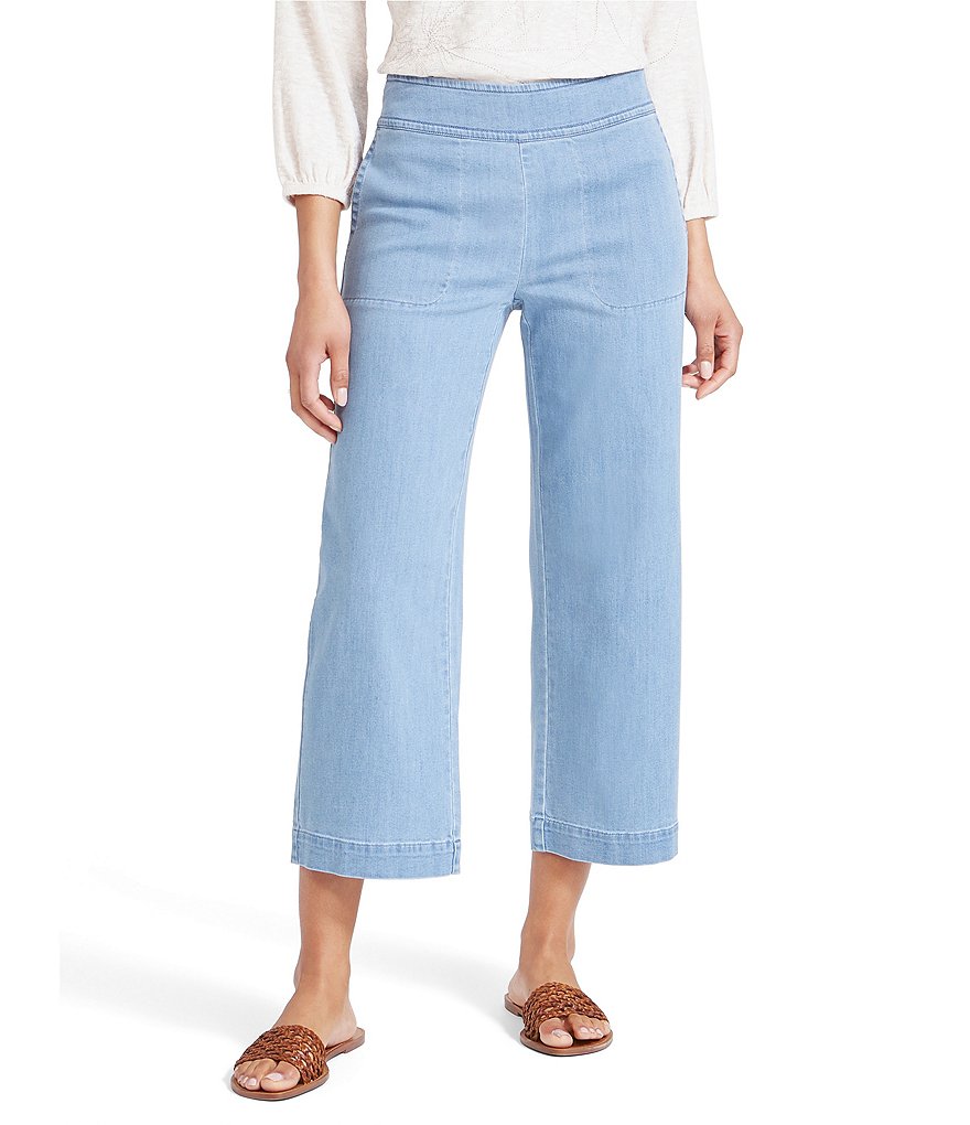 NIC + ZOE Summer Day Denim Wide Leg Crop Pants