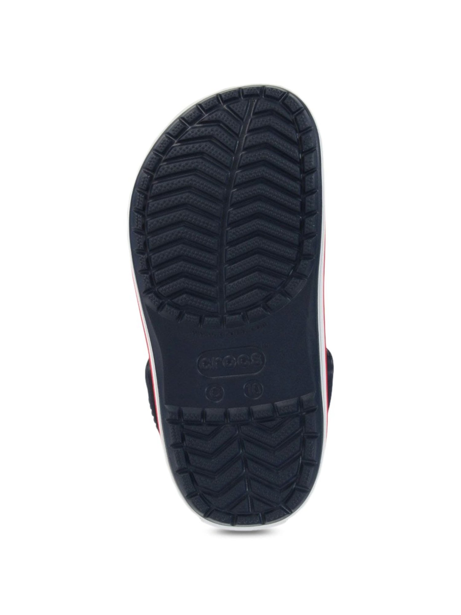 Crocs Kid's Crocband Navy Back Strap Clogs