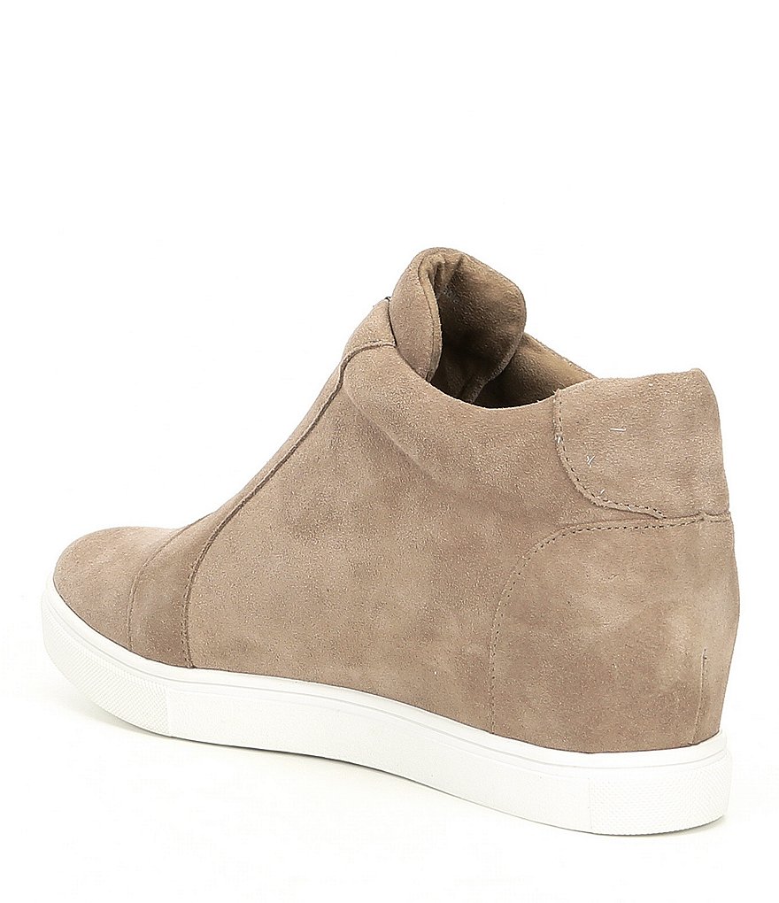 Donald Pliner Pelham Neoprene Mixed Leather Slip-On Wedge Sneakers