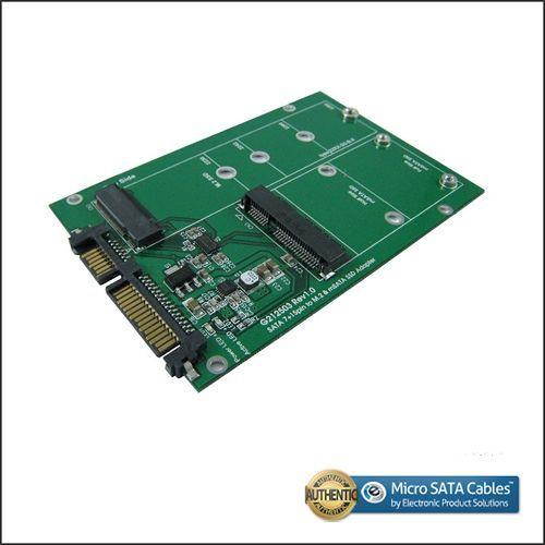 SATA III to M.2/mSATA SSD Dual Port Adapter