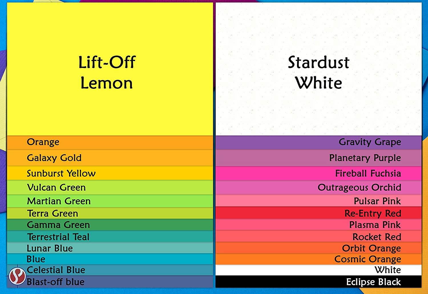 Neenah Astrobrights Premium Color Card Stock, Paper 65 Lb Cover/Cardstock - 250 Sheets Per Pack/1 Ream (8.5 x 14, Blast - Off Blue)