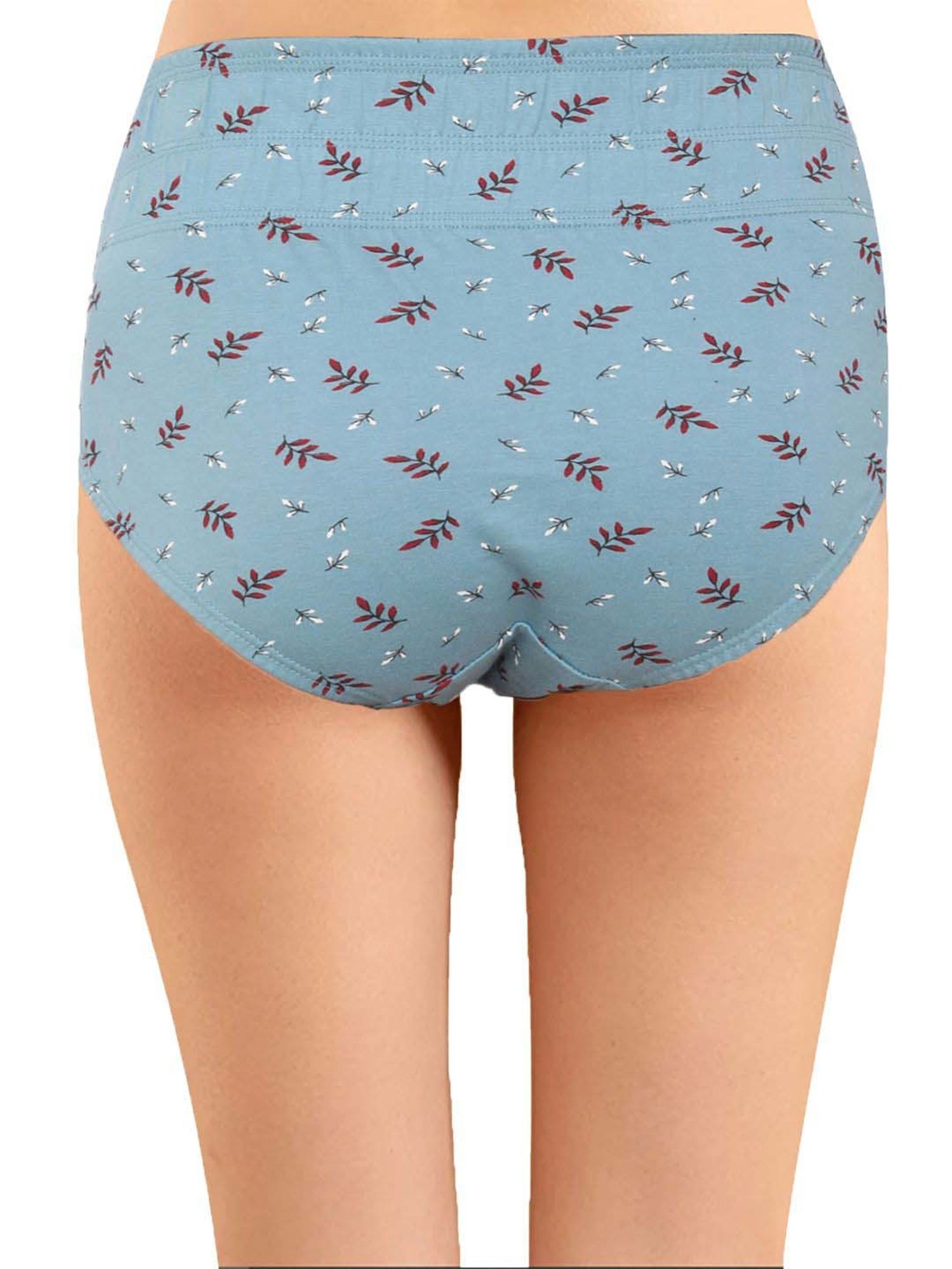 IN CARE Pink & Blue Cotton Printed Hipster Panties - Pack Of 3