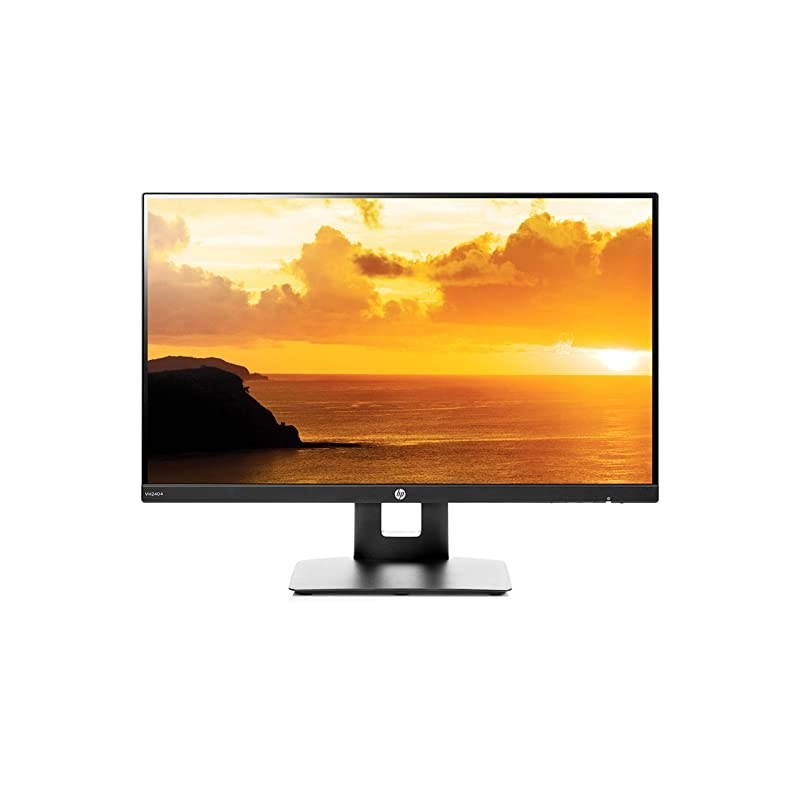 VH240a 23.8-Inch Full HD 1080p IPS LED Monitor with Built-In Speakers and VESA Mounting, Rotating Portrait & Landscape, Tilt, and HDMI & VGA Ports (1KL30AA) - Black