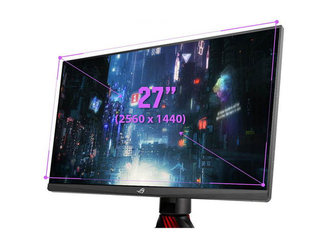 ASUS ROG Strix XG279Q 27" WQHD 2560 x 1440 (2K) 1ms (GTG) 170Hz (Overclocking) 2 x HDMI, DisplayPort G-Sync Compatible Built-in Speakers DisplayHDR 400 Frameless Design LED Backlit IPS Gaming Monitor