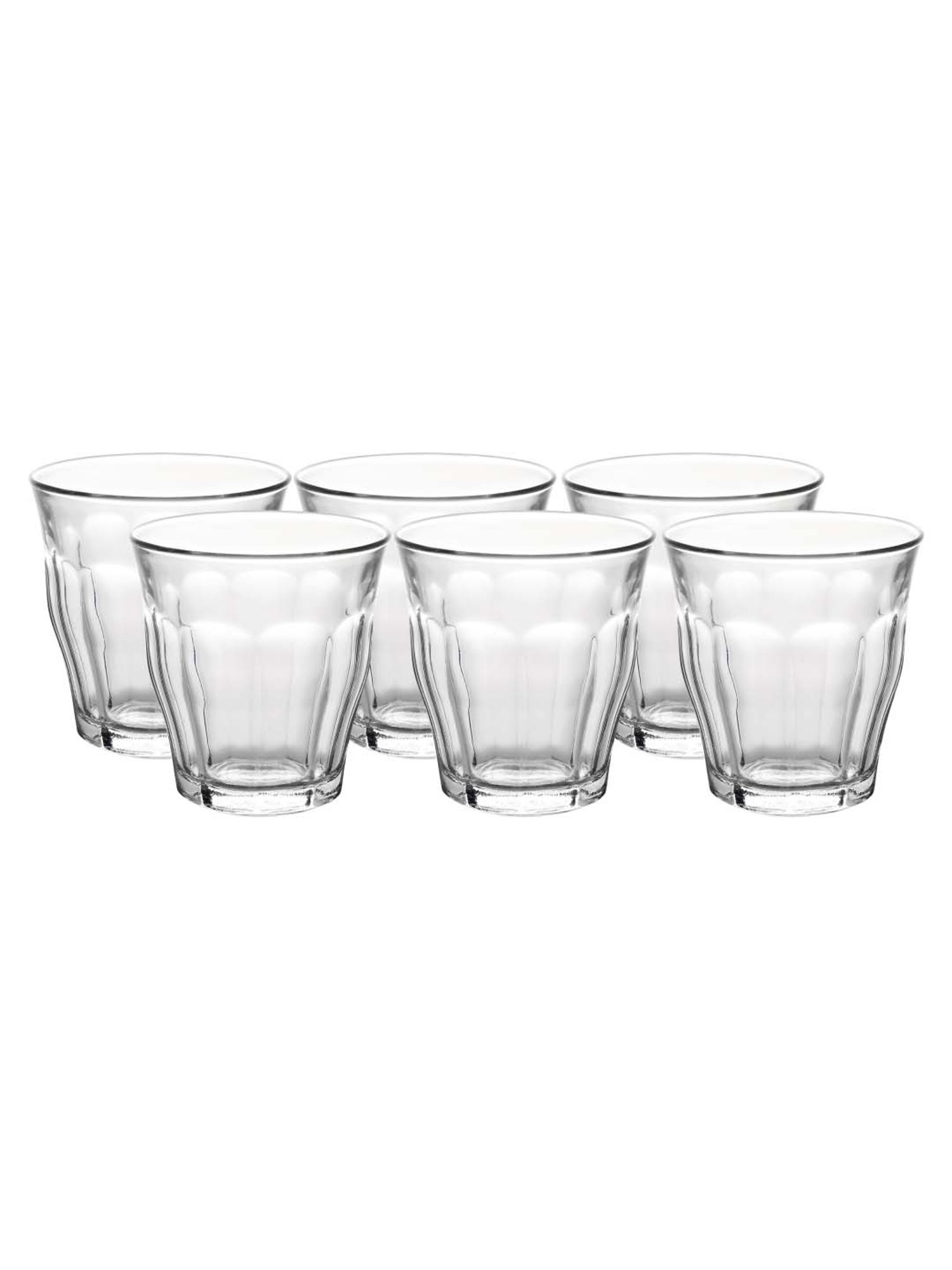 Duralex 'Picardie' Transparent Glass 21 cm Tumbler (0.16 L) - Set of 6