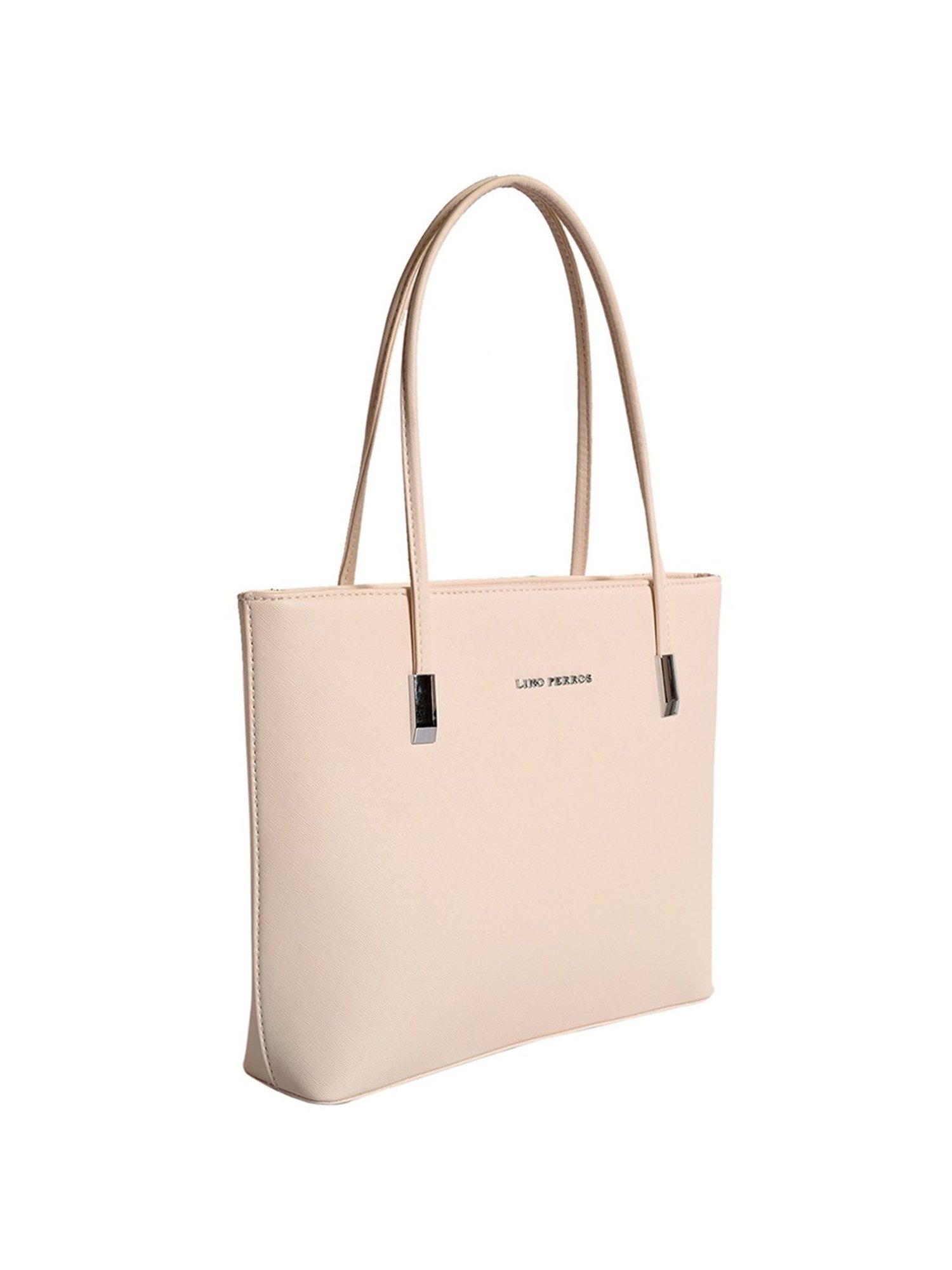 Lino Perros Core Pink Textured Large Shoulder Handbag