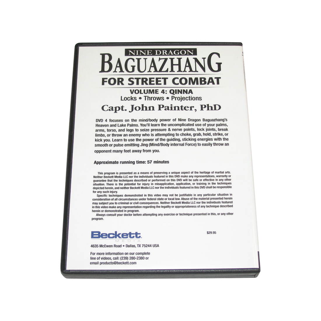 Nine Dragon Baguazhang Street Combat #4 Qinna - Locks, Throws, Projections DVD John Painter BAG04-D