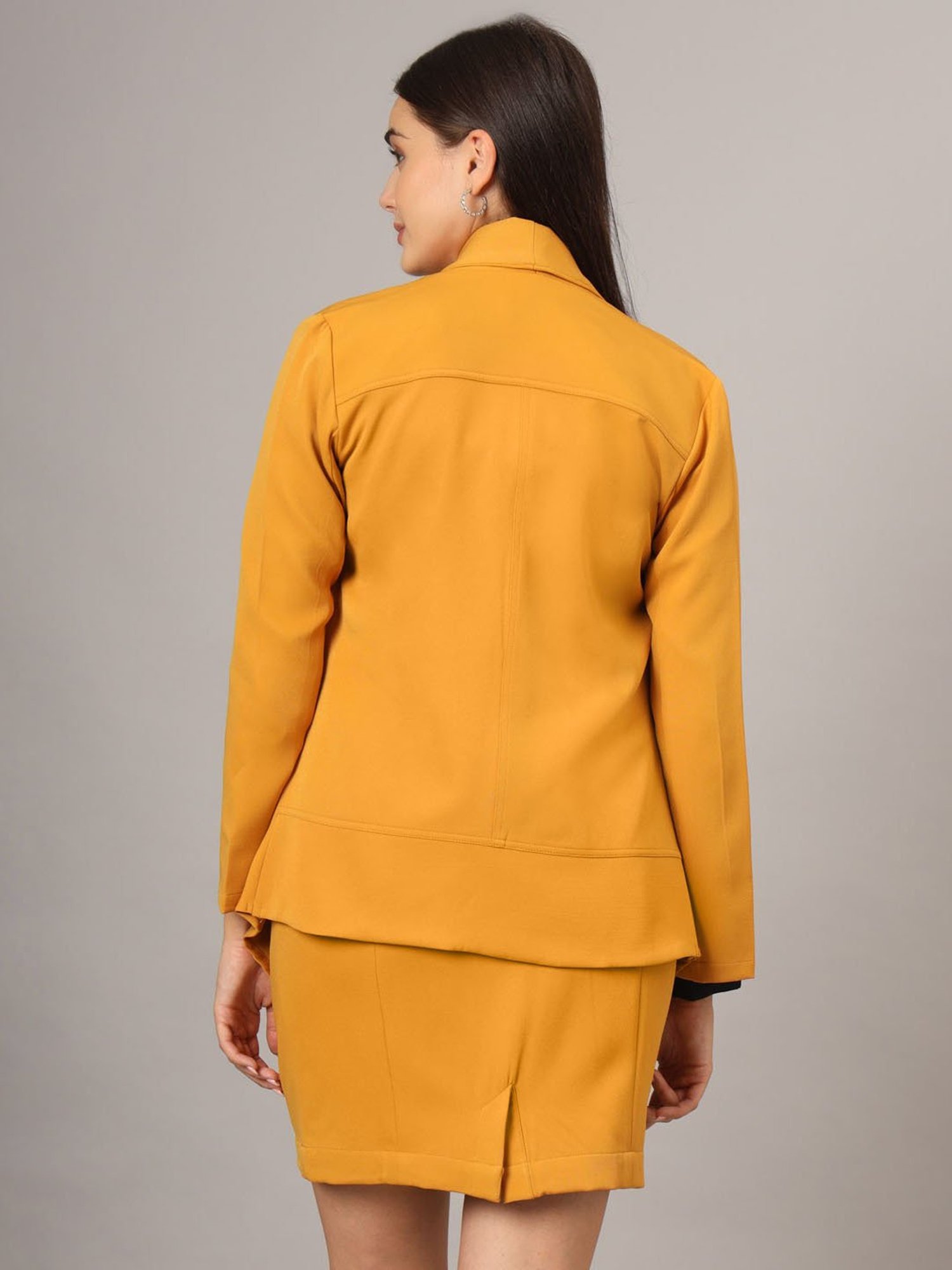BRINNS Mustard Blazer With Skirt