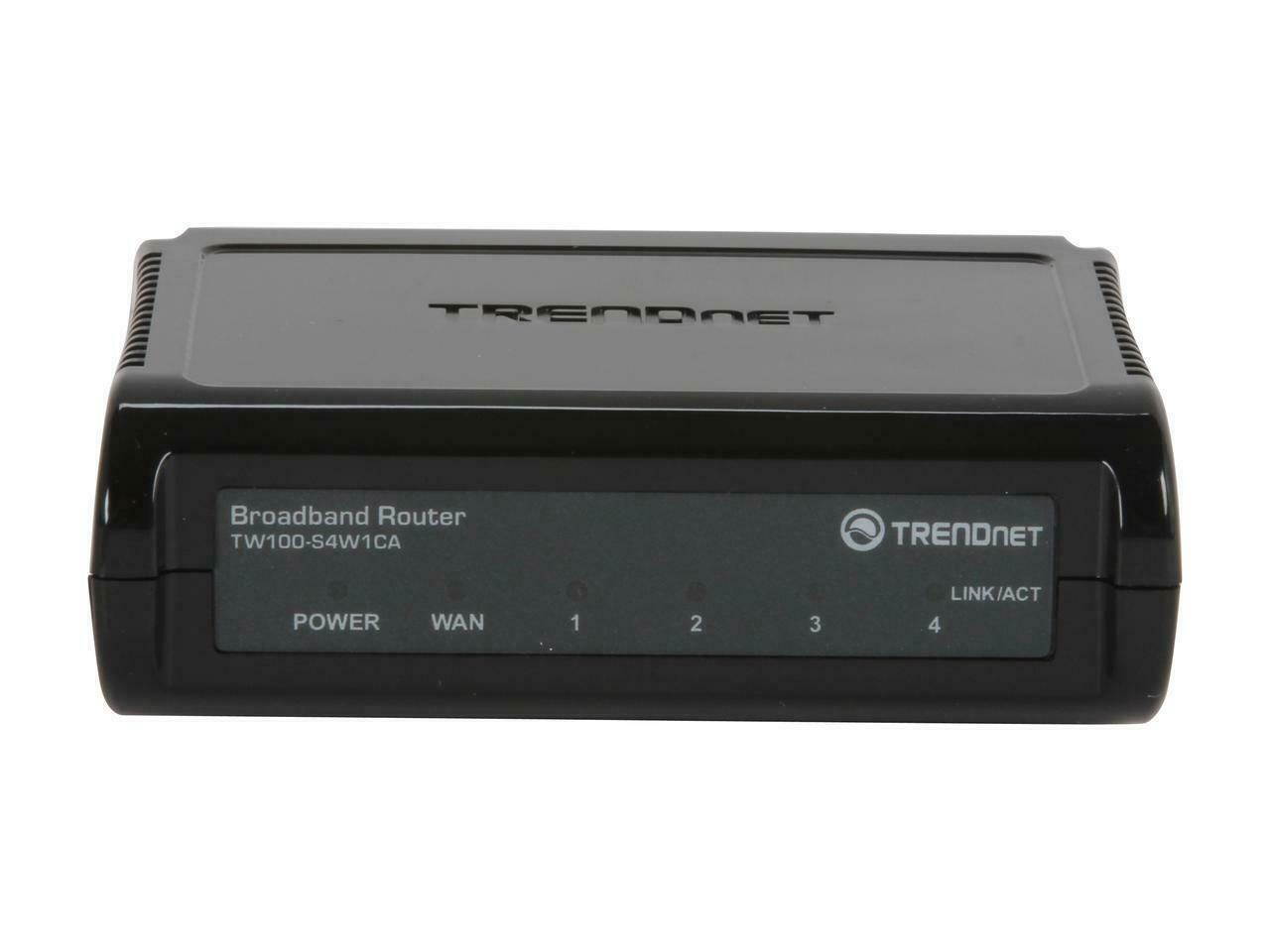 Trendnet Tw100-S4w1ca 10/100Mbps Dsl/Cable Broadband Router