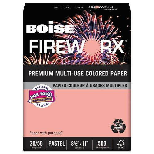 Boise Fireworx Color Copy/Laser Paper, 20 lb, Letter Size (8.5 x 11), Jammin' Salmon, 500 Sheets (MP2201-SN) - 2-Pack