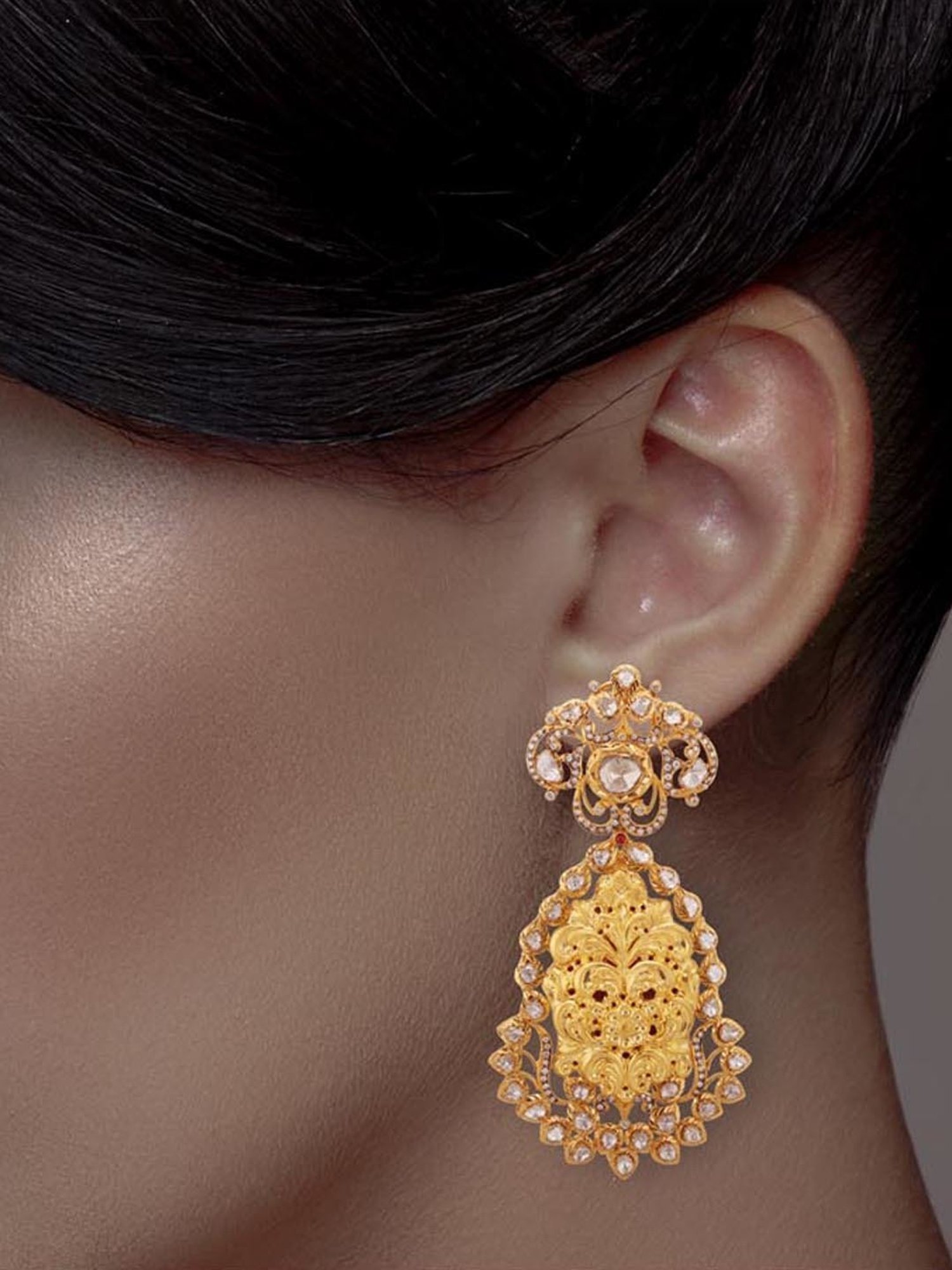 CKC 22k Gold Heritage Earrings for Women