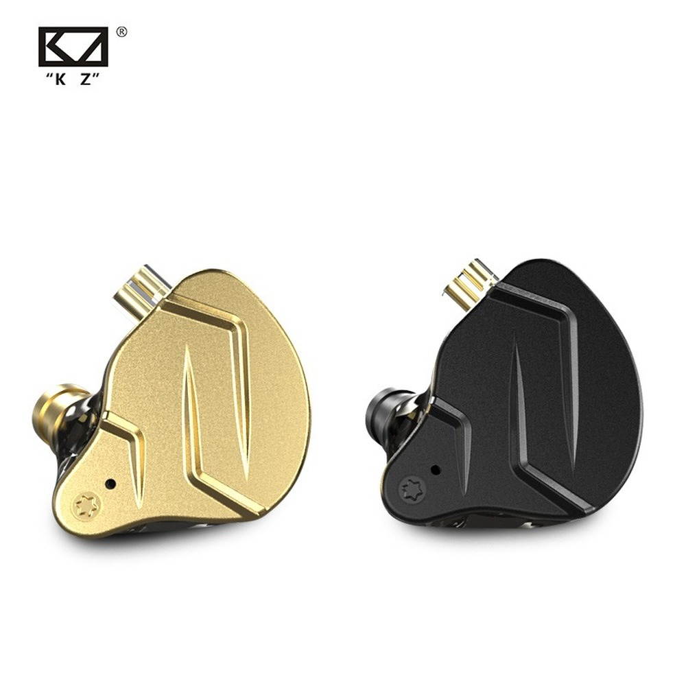 KZ ZSN Pro/ProX dual driver 1BA + 1DD mixed metal earphone HiFi in-ear monitor wired earphone metal ring iron