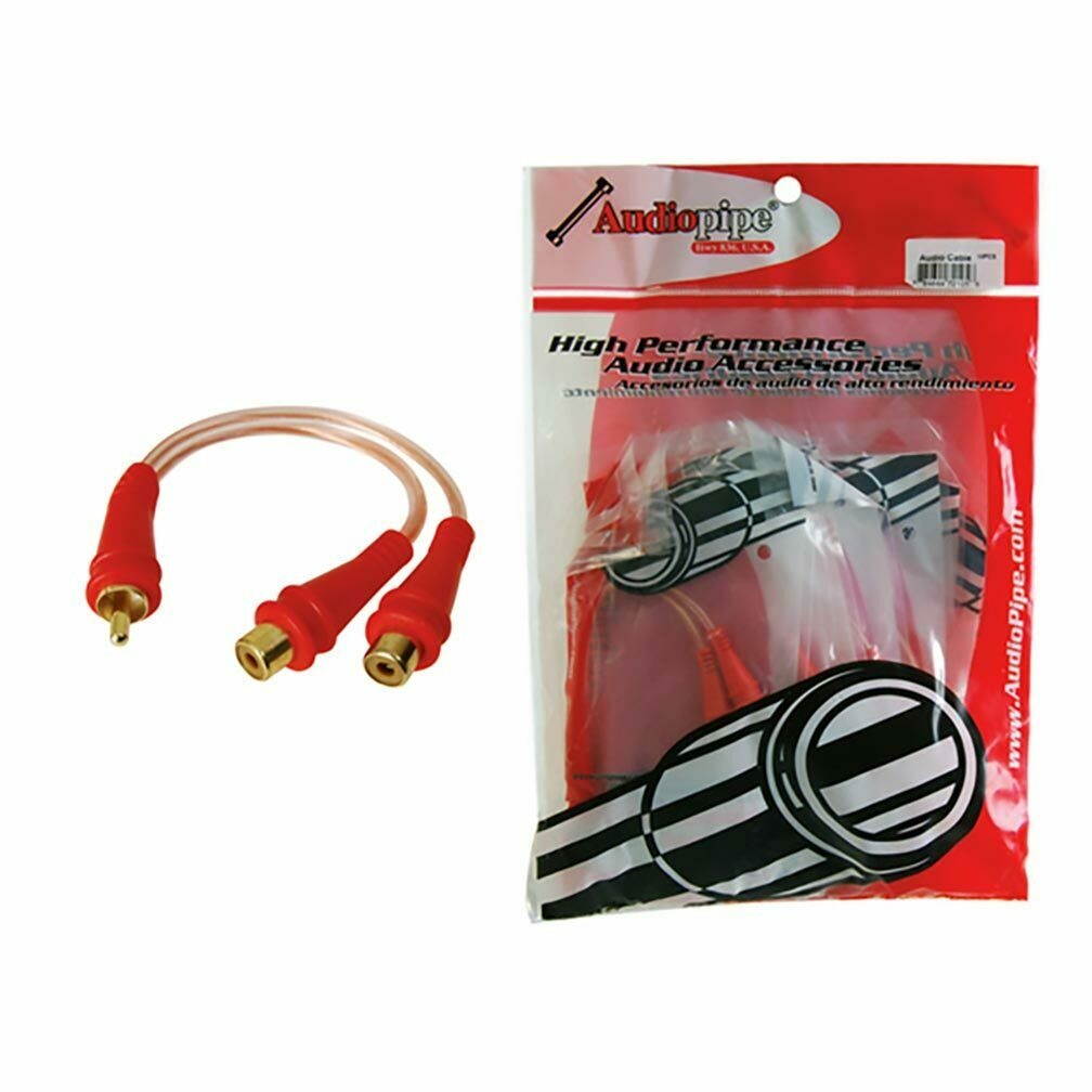 Audiopipe BMSGYM2F Rca Splitter 1m-2f Audiopipe 1 Bag Of 10= 1 Unit *bmsgym2f*