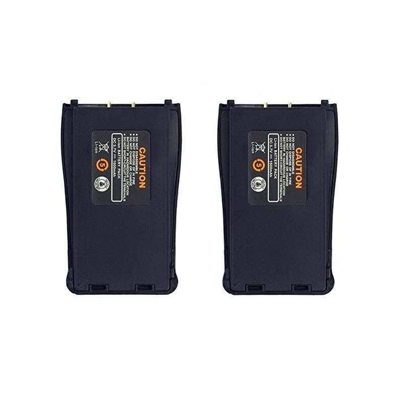 Walkie Talkies Battery Replacement 1500mAh for Baofeng BF888S Retevis H777 Arcshell AR5 Pack of 2