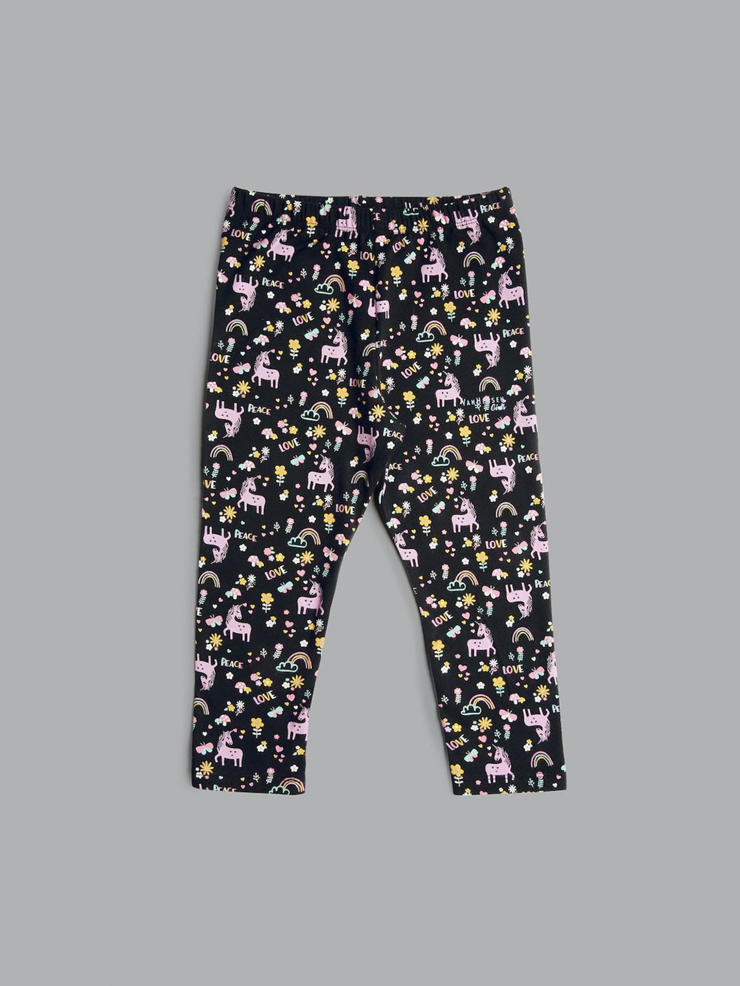 METTLE Girls Navy Solid Joggers