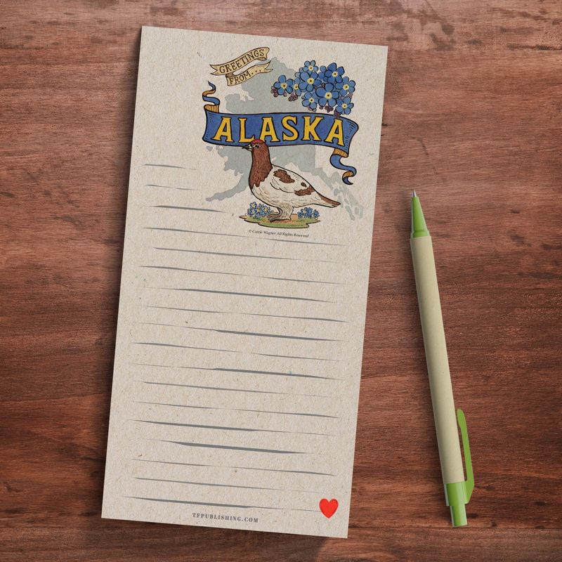 Magnet Notepad 4" x 8" Multicolored - Alaska