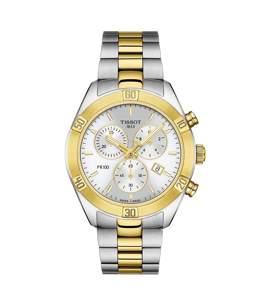 Tissot PR 100 Sport Chic Colorblock Chronograph Watch