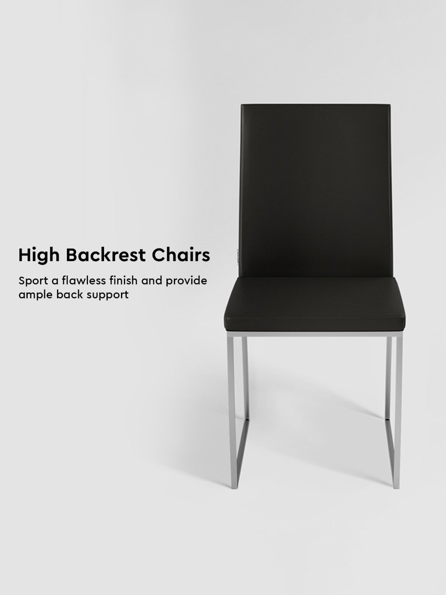 Godrej Interio Neo Apple Grey Tempered Glass 6 Seater Rectangular Dining Table Set