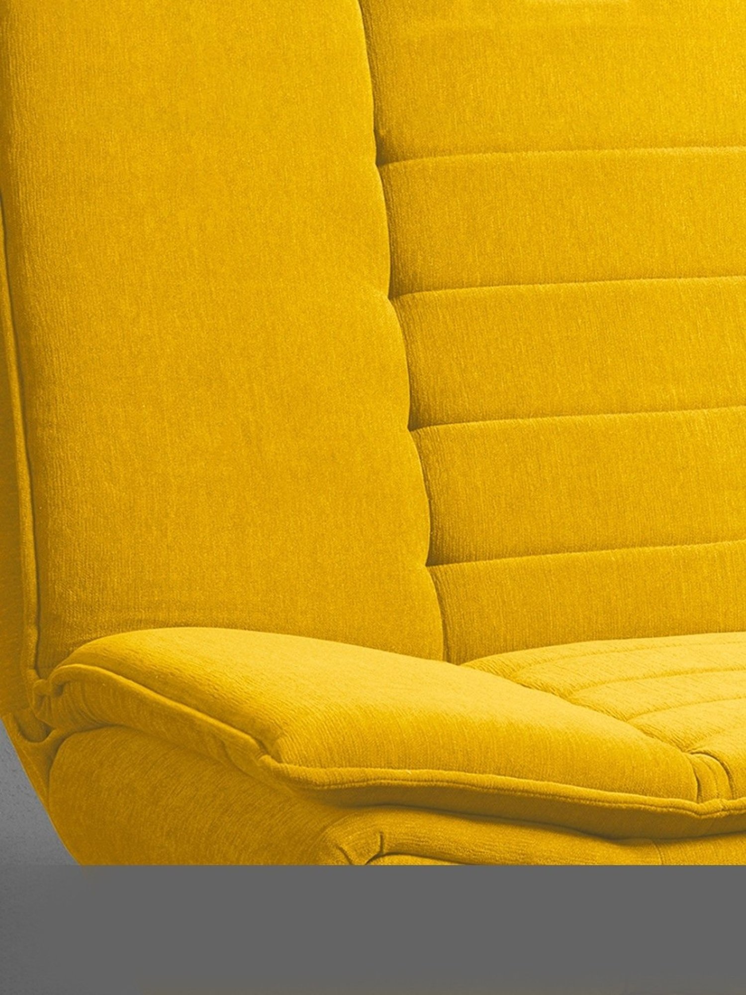 Sleepyhead Sunshine Yellow Fabric Foldable 3 Seater Sofa Cum Bed