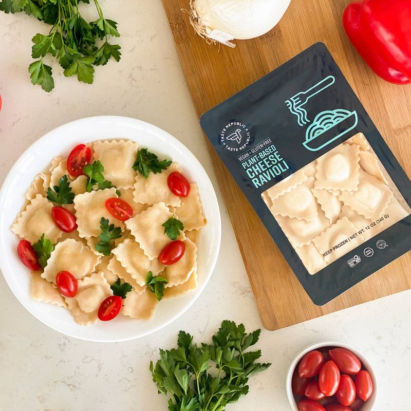 Taste Republic Frozen Vegan Gluten-Free Plant Based Cheese Ravioli - 12oz