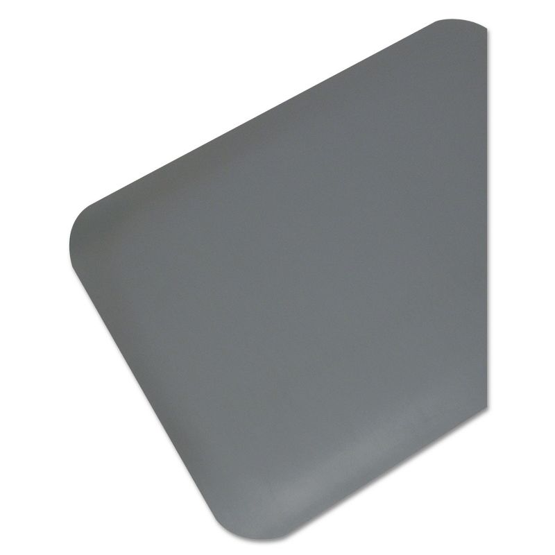 3'x5' Rectangle Solid Floor Mat Gray - Guardian