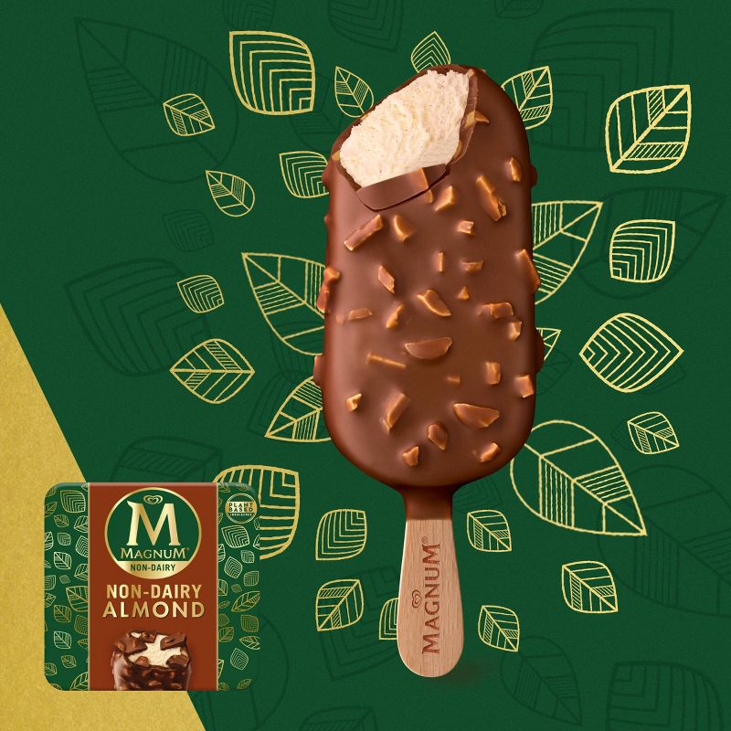 Magnum Non-Dairy Vegan Frozen Dessert Almond Ice Cream Bar - 3ct