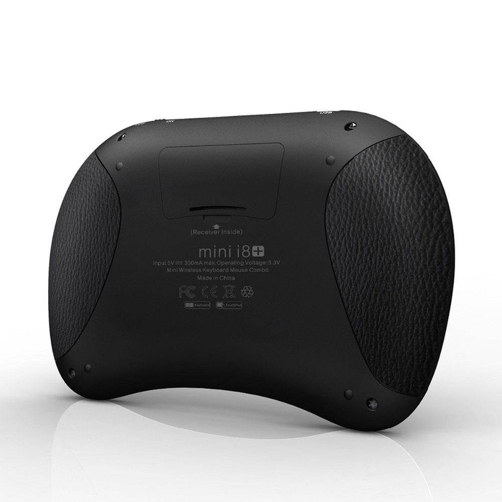 i8  2.4GHz Mini Backlight Wireless Keyboard with Touchpad Black