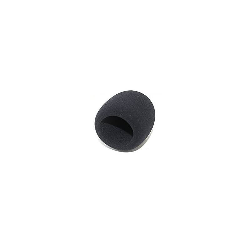 Windscreen for Blue Yeti Foam - Also Fits Other Large Microphones Such as MXL, Audio Technica and More - Quality Sponge Material to Act as a Pop Filter for Your Mic (Black)