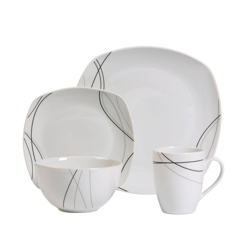 16pc Porcelain Alec Dinnerware Set - Tabletops Gallery