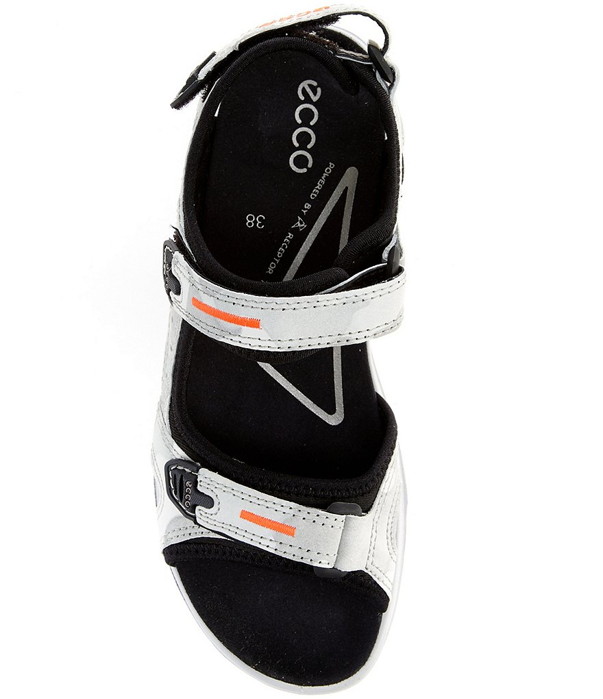 ECCO Offroad Suede Leather Hook-and-Loop Banded Sandals