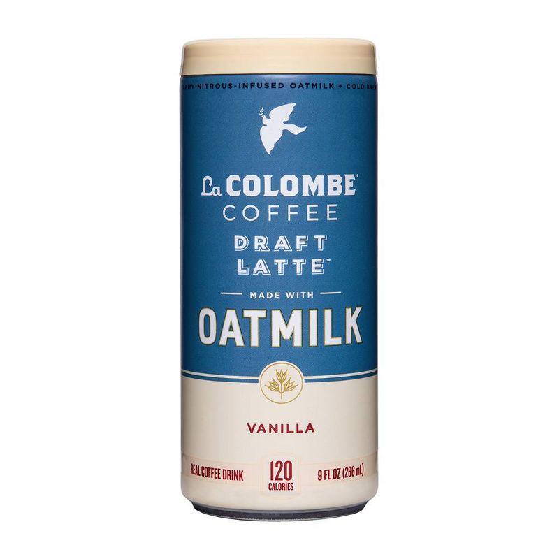La Colombe Medium Roast Vanilla Draft Latte with Oatmilk - 4pk/9 fl oz Cans