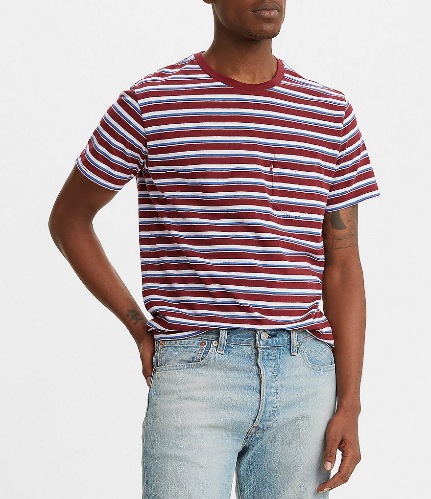 Levi's&reg; Mini Stripe Short-Sleeve Pocket Tee