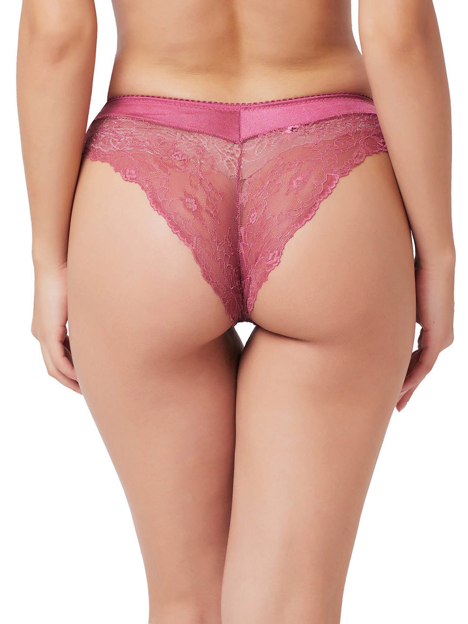 Candyskin Mauve Lace Bikini Panty