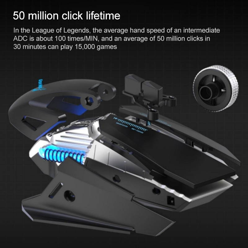 Colorful Lighting Wired Macro Programming Mechanical Gaming Mouse