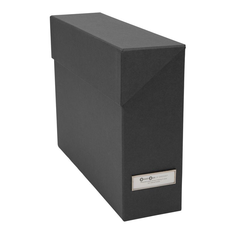 Lovisa File Box with 12 Files Dark Gray - Bigso Box of Sweden