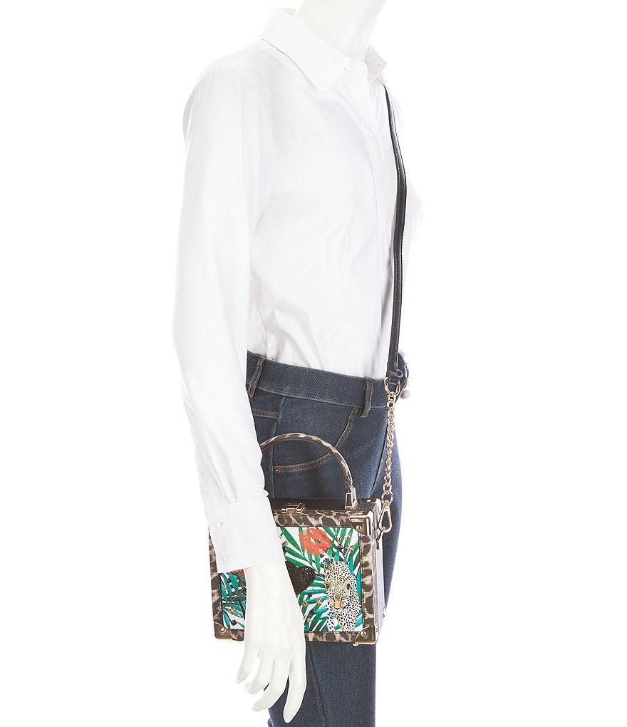 ALDO Hillia Animal Top Handle Crossbody Box Bag