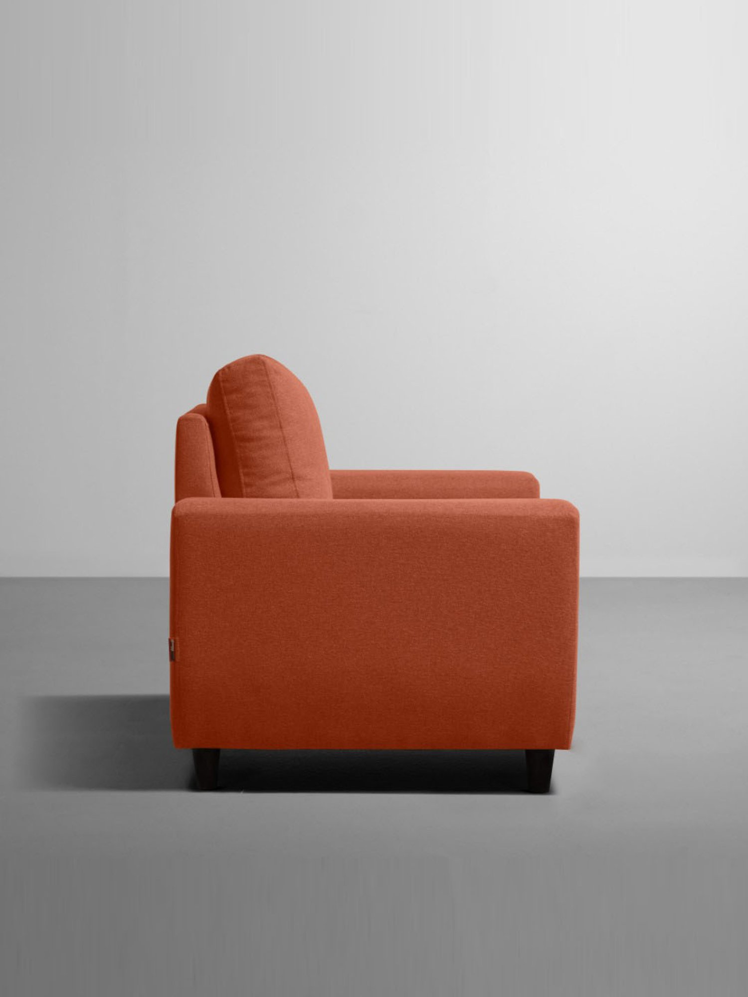 Sleepyhead Bae Ember Orange Fabric 1 Seater Sofa
